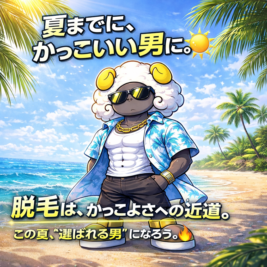 夏だ！脱毛！のサムネイル